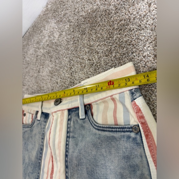 NEW! American Eagle Shorts 0 Striped Mom Short Patriotic American Cut Off - Picture 5 of 12